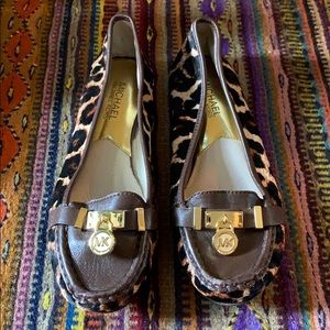 Michael Kors Leopard Print Loafers